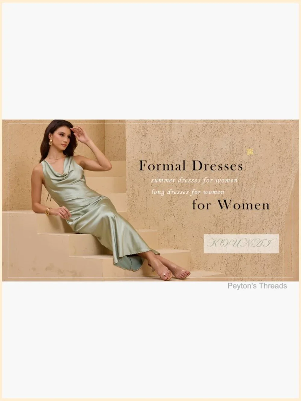 Sleeveless Satin Cowl Neck Backless Maxi Dress for Wedding Guest - Picture 4 of 7